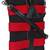 Twine Black & Red Striped Canvas Sling Bag