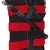 Twine Black & Red Striped Canvas Sling Bag