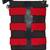 Twine Black & Red Striped Canvas Sling Bag