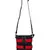 Twine Black & Red Striped Canvas Sling Bag
