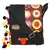 Fancy Black & Multicolour canvas Messenger Bag
