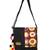 Fancy Black & Multicolour canvas Messenger Bag