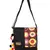 Fancy Black & Multicolour canvas Messenger Bag