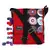 Fancy Red & Black canvas Messenger Bag