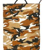 Mini Brown & Multicolour Camouflage Print Canvas Backpack