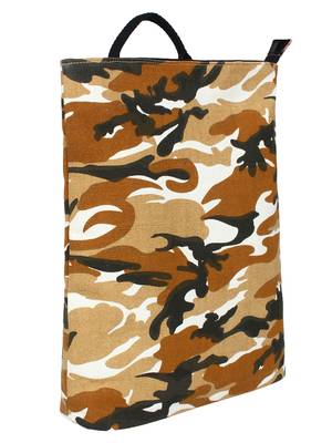 Mini Brown & Multicolour Camouflage Print Canvas Backpack 2