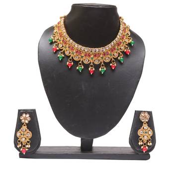Multicolour copper necklace set 1