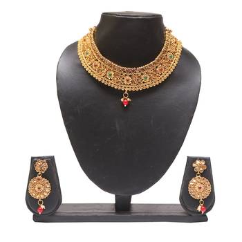 Multicolour copper necklace set 1