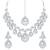 Silver diamond necklace-sets