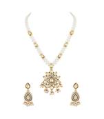 Asmitta Astonishing Gold Plated Matinee Style Necklace Set For Women