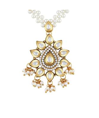 Asmitta Astonishing Gold Plated Matinee Style Necklace Set For Women 4