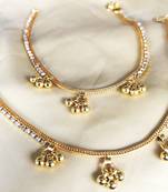 Gold anklets