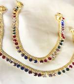 Gold anklets