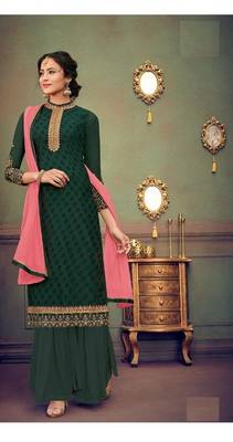 Green embroidered brasso salwar 1