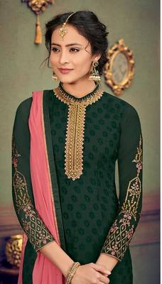 Green embroidered brasso salwar 2