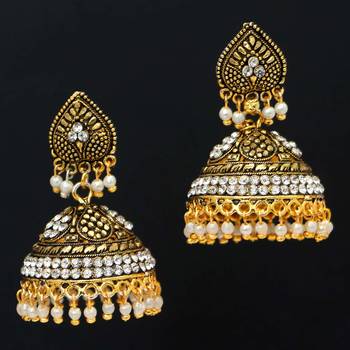 White jhumkas 1