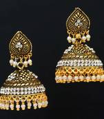 White jhumkas