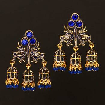 Blue jhumkas 1