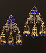 Blue jhumkas