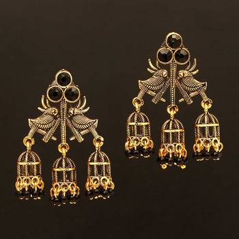 Black jhumkas 1