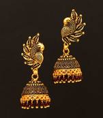 Maroon jhumkas
