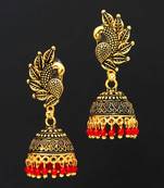 Red jhumkas