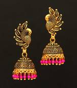 Pink jhumkas
