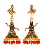 Red jhumkas