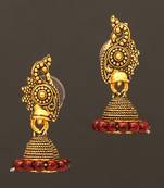 Maroon jhumkas