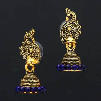 Blue jhumkas 1