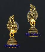 Blue jhumkas