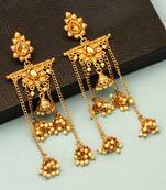 Gold jhumkas