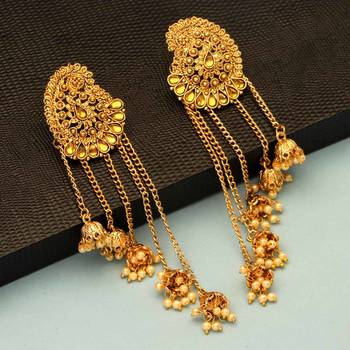 Gold jhumkas 1