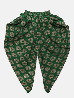 Pink woven brocade girls-top-bottom 3