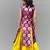 Girl Bit And Yellow Indo Western Gown