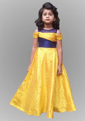 Girl Yellow Gown Set 1