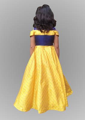 Girl Yellow Gown Set 2