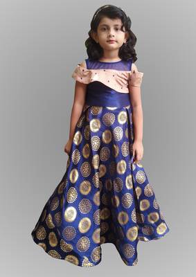 Girl Blue Long Lenght Gown 1