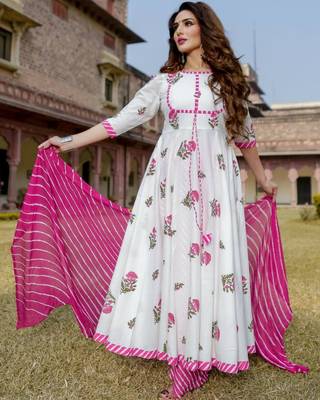White printed rayon kurtas-and-kurtis 1