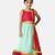 Light Green Sequin Net Lehenga Choli For Baby Girl