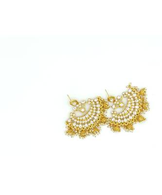 Gold stone chandbali 2