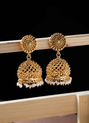 Gold Plated Designer Jhumkas 1