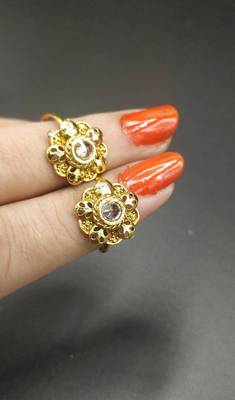 Gold Stone Toe Rings 1