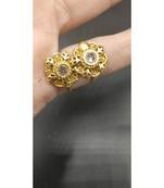 Gold Stone Toe Rings