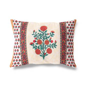 Cotton Jaipuri Hand Printed Floral Single Bedsheet with One Pillow Cover 5