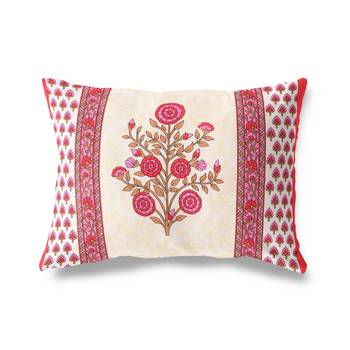 Cotton Jaipuri Hand Printed Floral Single Bedsheet with One Pillow Cover 5