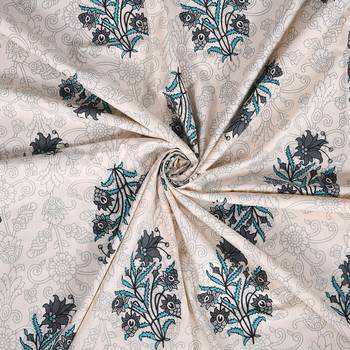 Jaipuri Hand Block Printed Traditional Cotton Double Bedsheet with 2 Pillow Covers 4