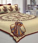 multicolor floral print cotton bed sheets