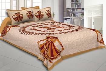 multicolor floral print cotton bed sheets 1