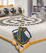 multicolor floral print cotton bed sheets